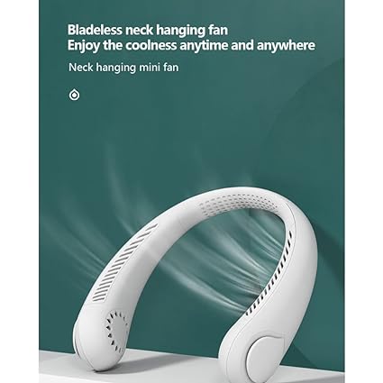 Bladeless Neck Fan | Hands-Free Portable Cooling | 3 Speeds | 6Hr Battery