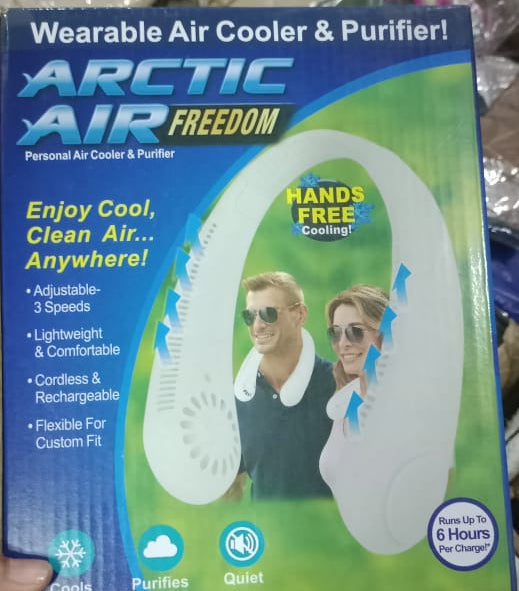 Bladeless Neck Fan | Hands-Free Portable Cooling | 3 Speeds | 6Hr Battery