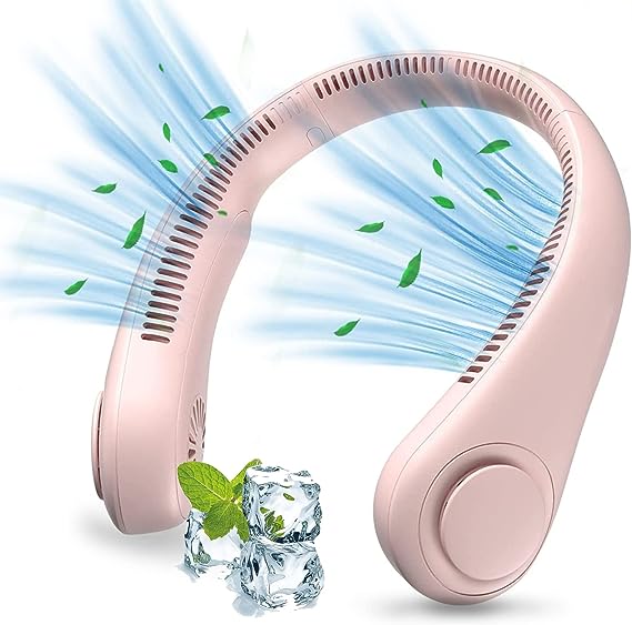 Bladeless Neck Fan | Hands-Free Portable Cooling | 3 Speeds | 6Hr Battery